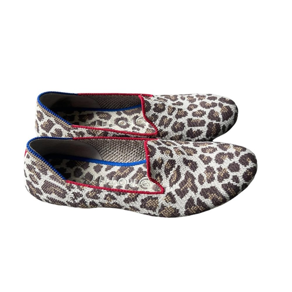 Rothy’s Mocha Spot Leopard Print Loafer Size 6.5 - image 4